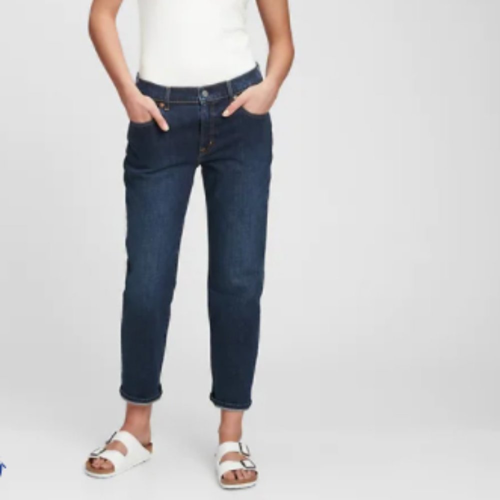 Gap Best Girlfriend Cropped Jeans Sz 34